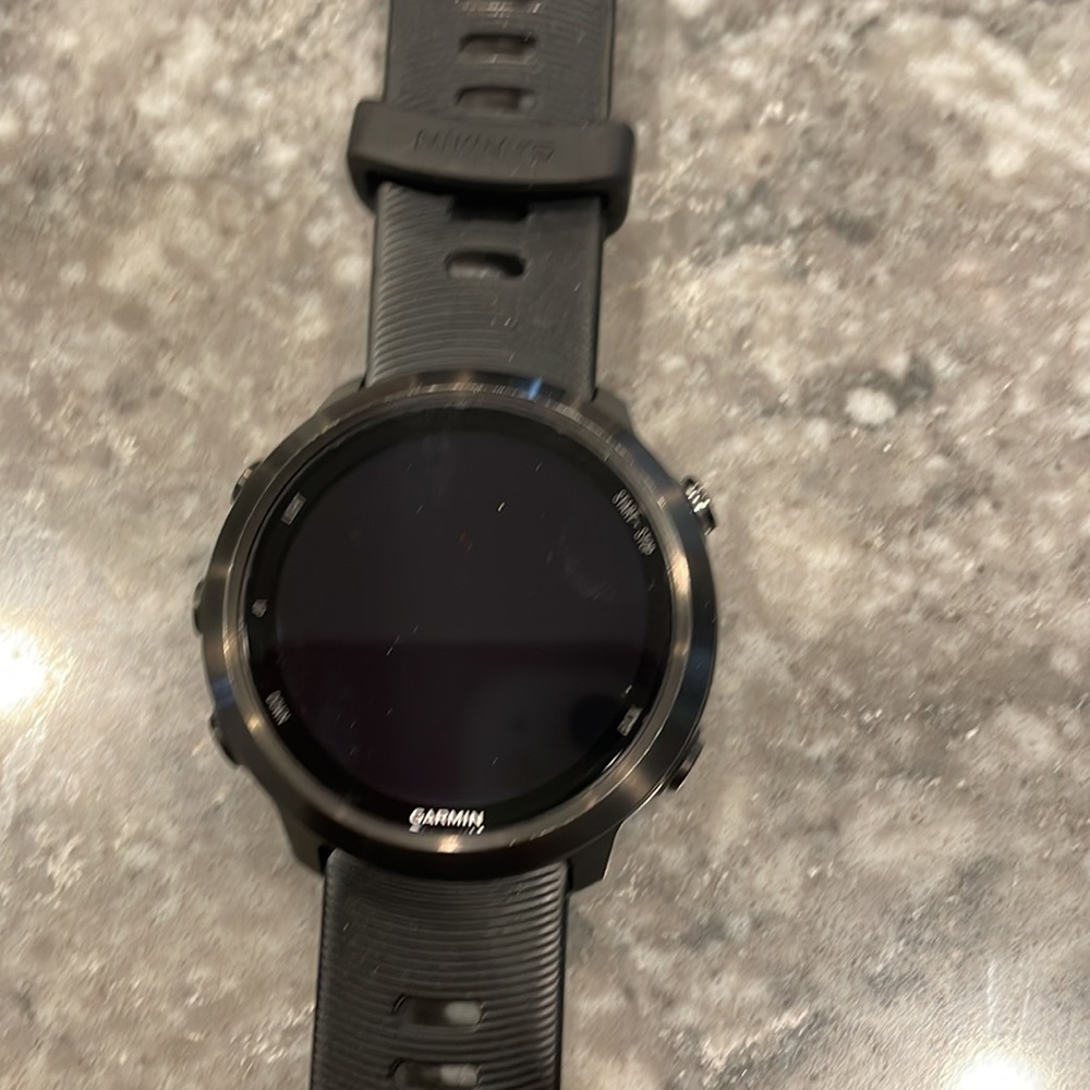 garmin Black Smartwatch with Black Silicone Band - Picture 2 of 3